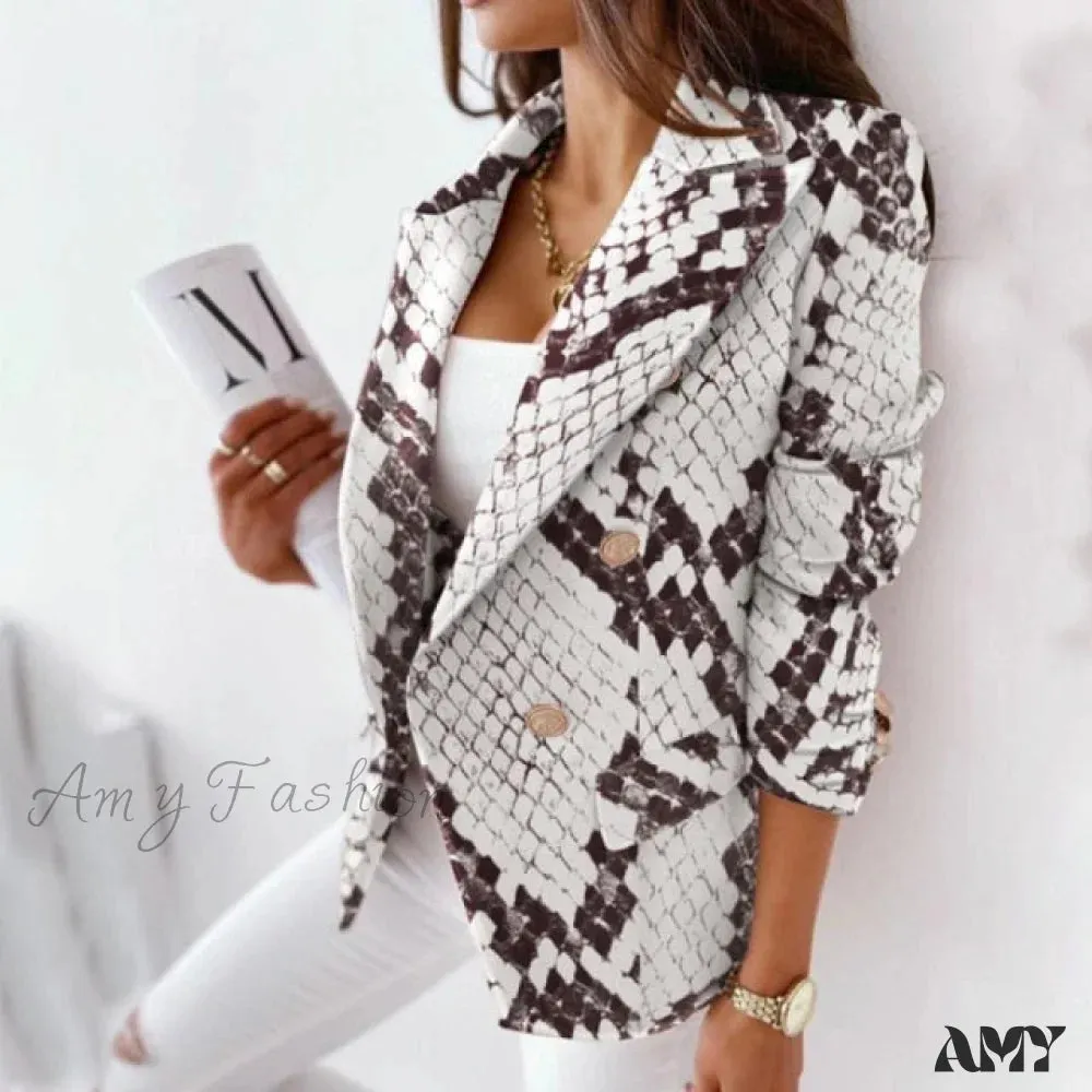 Amy Fashion - Long Sleeve Casual Slim Thin Elegant Blazers