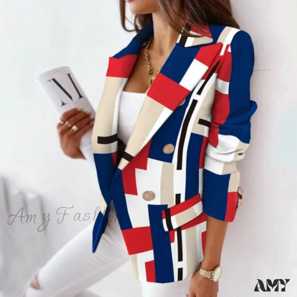 Amy Fashion - Long Sleeve Casual Slim Thin Elegant Blazers