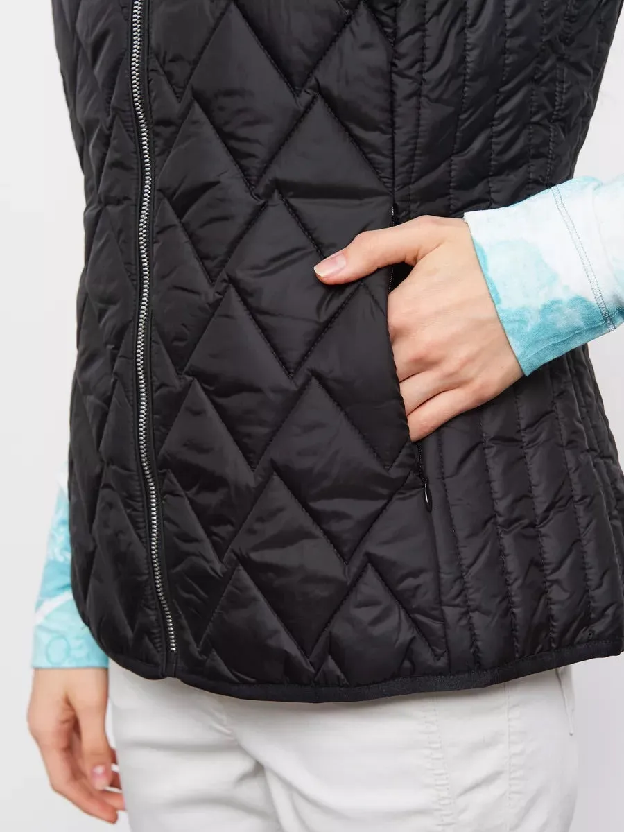 Black Quilted Vest