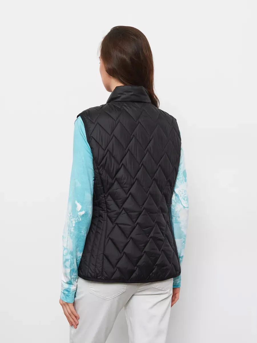 Black Quilted Vest