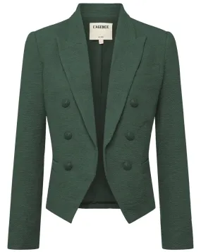 Clover Green Boucle Cropped Brooke Blazer