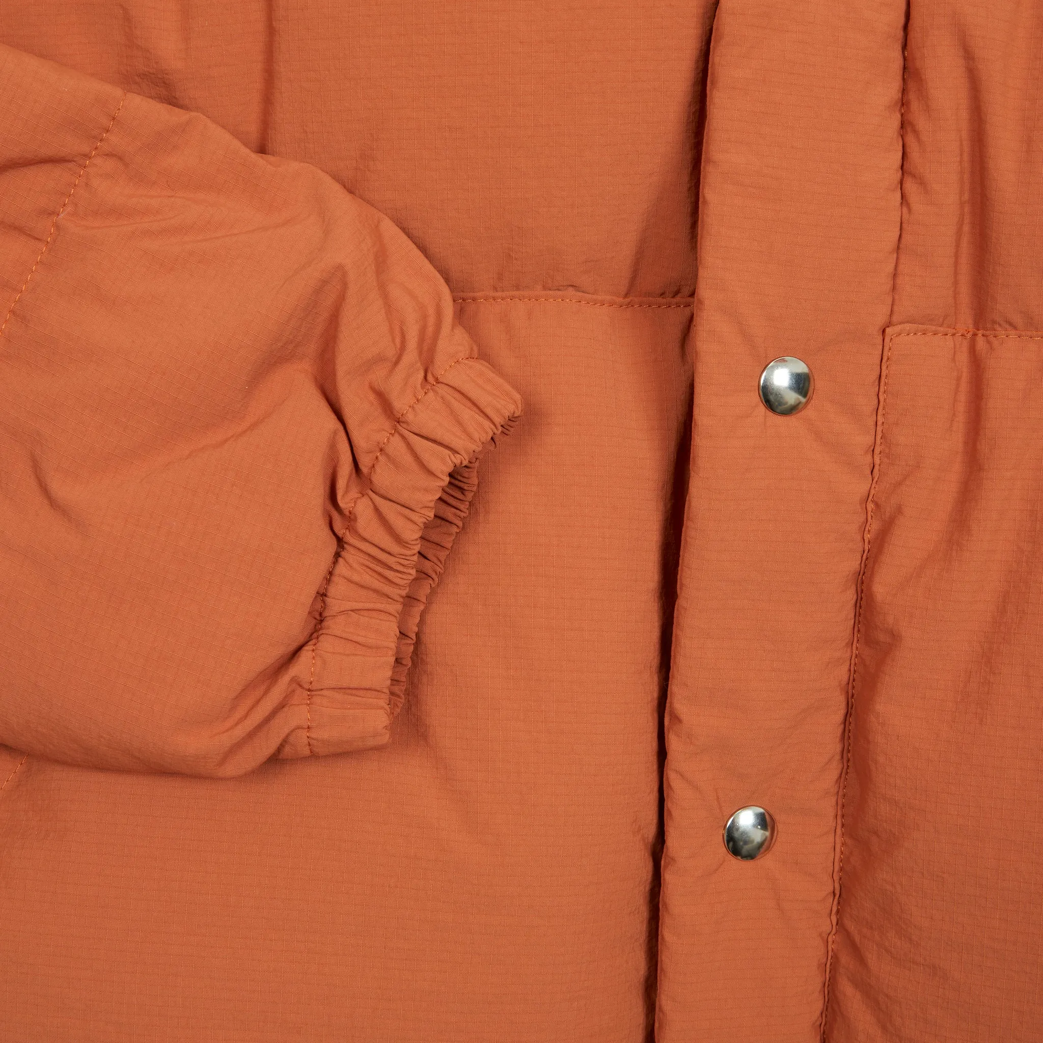 Crescent Down Works Ripstop Down Sweater in Rust / Orange