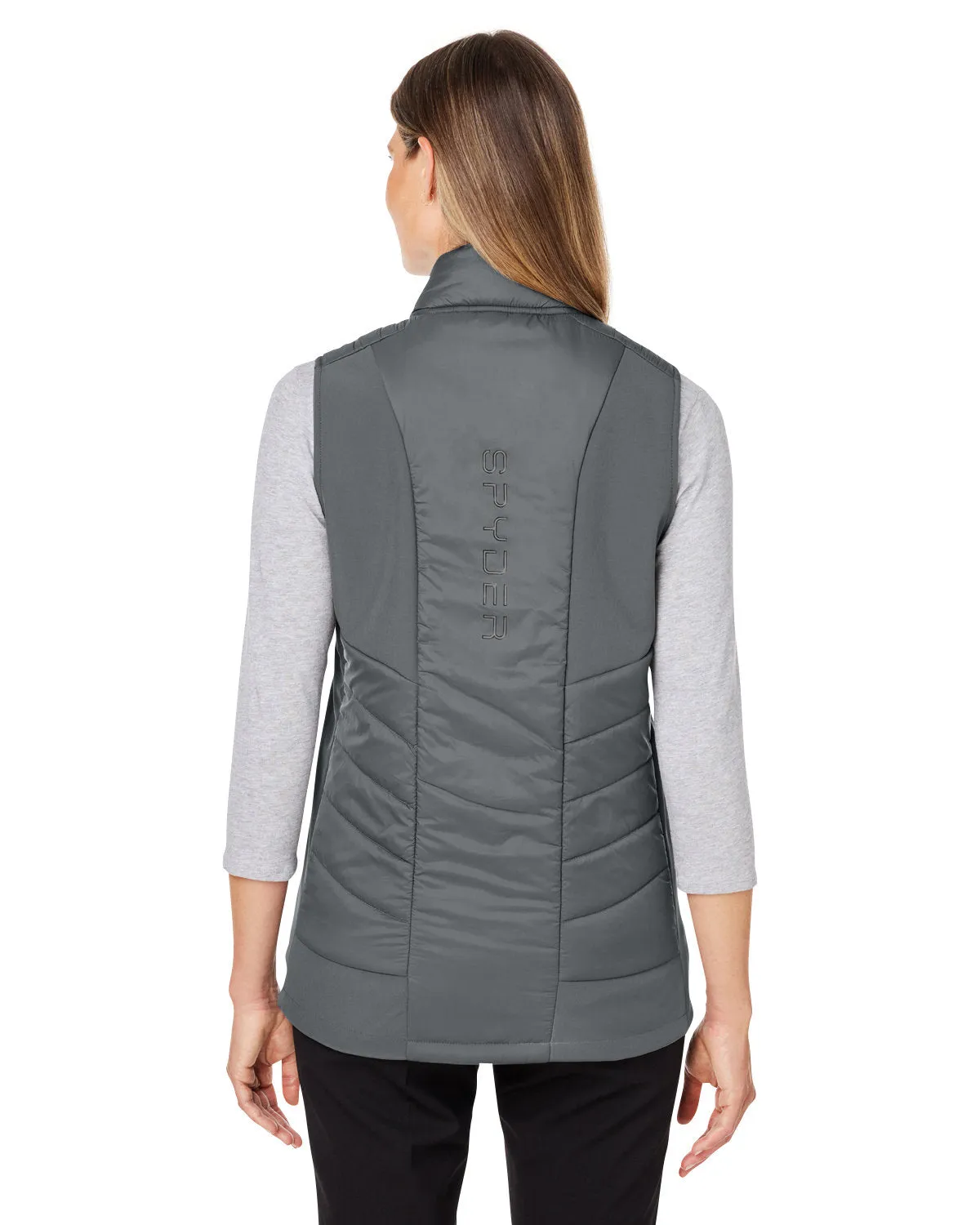 Custom Spyder Ladies' Challenger Vests, Polar