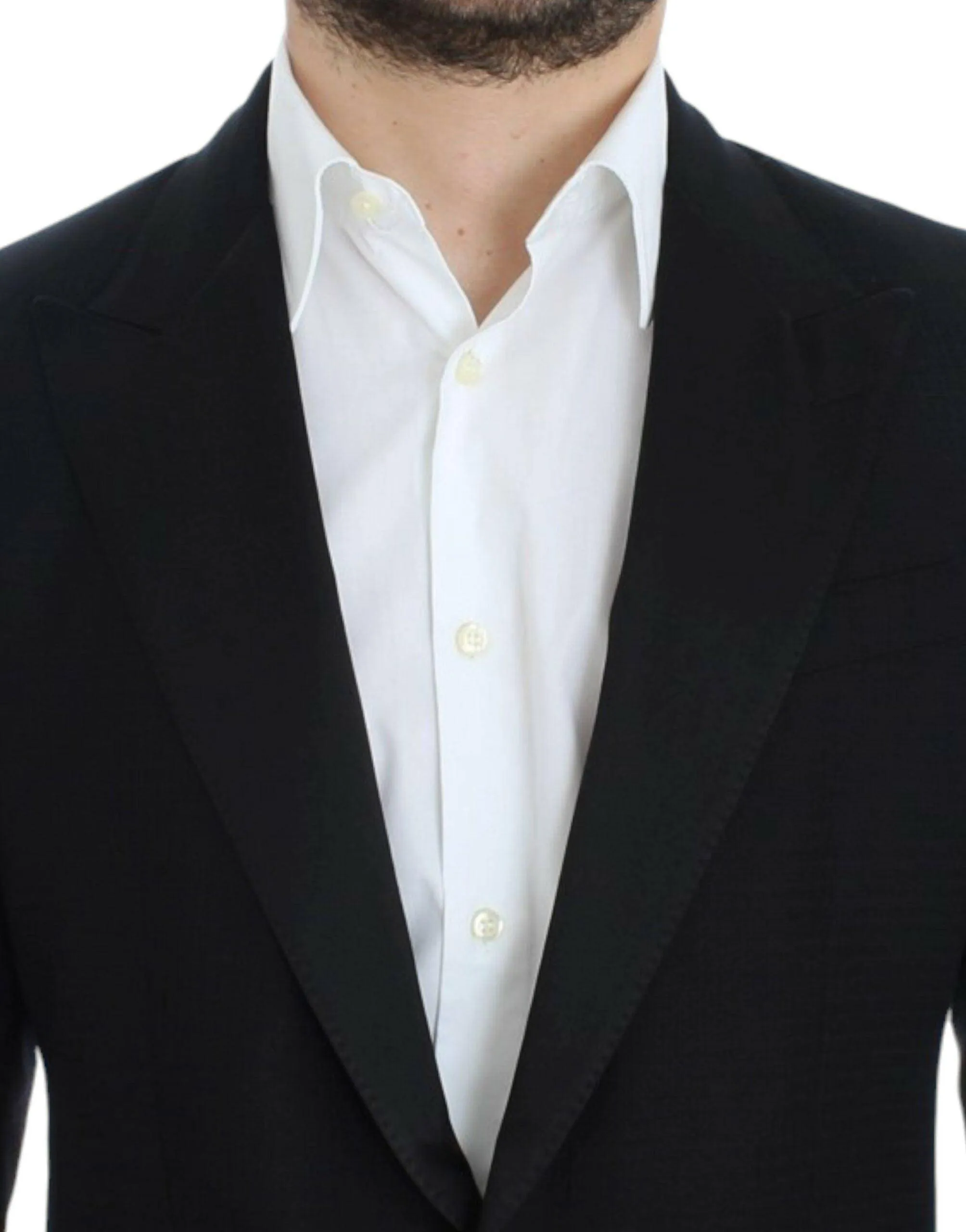 Dolce & Gabbana Black wool silk SICILIA blazer