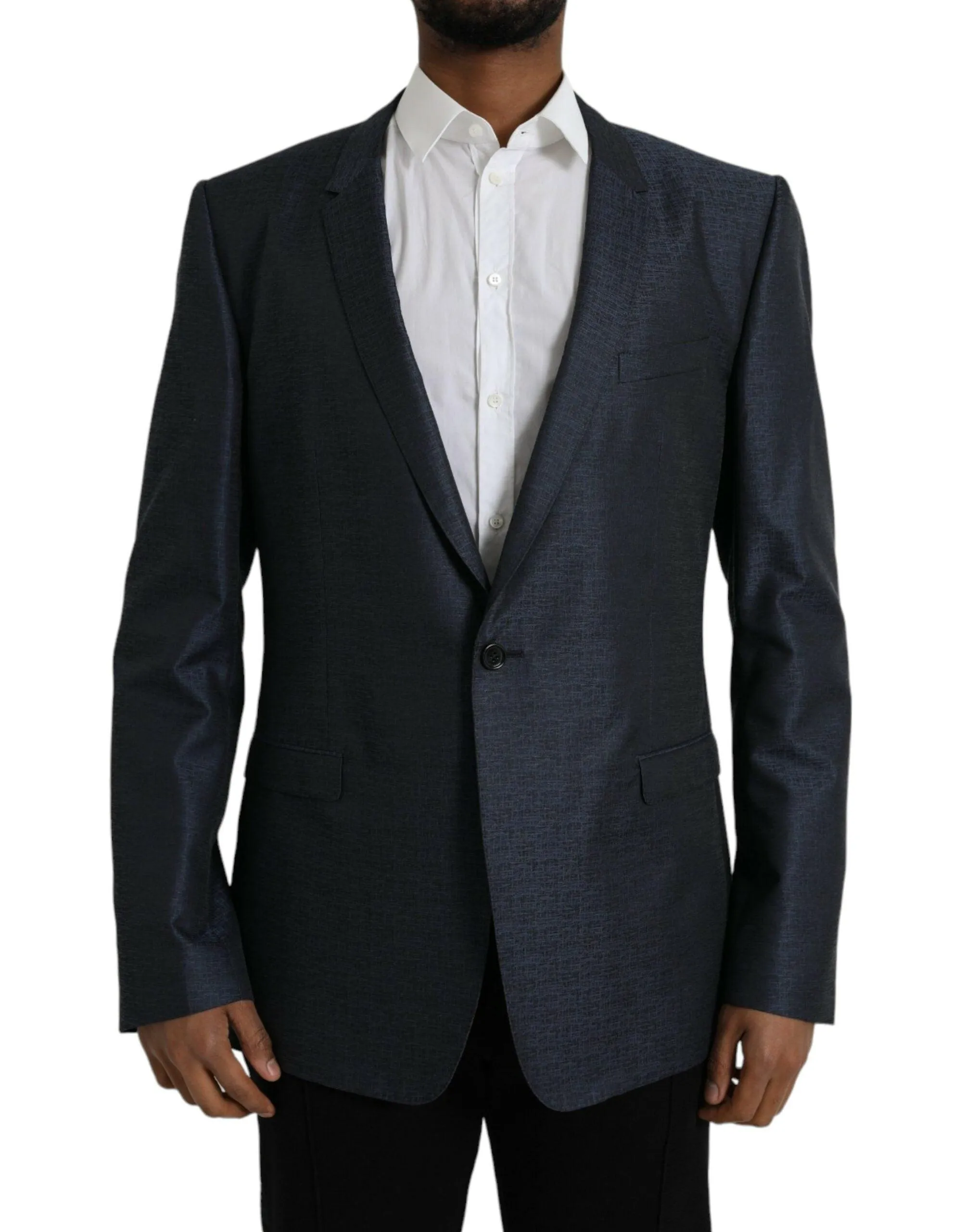 Dolce & Gabbana Dark Blue Single Breasted Blazer