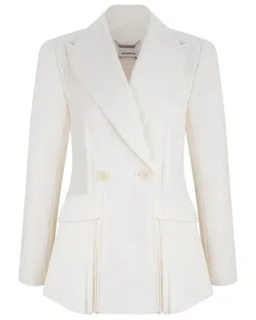 Eggshell Pleated Izzie Blazer