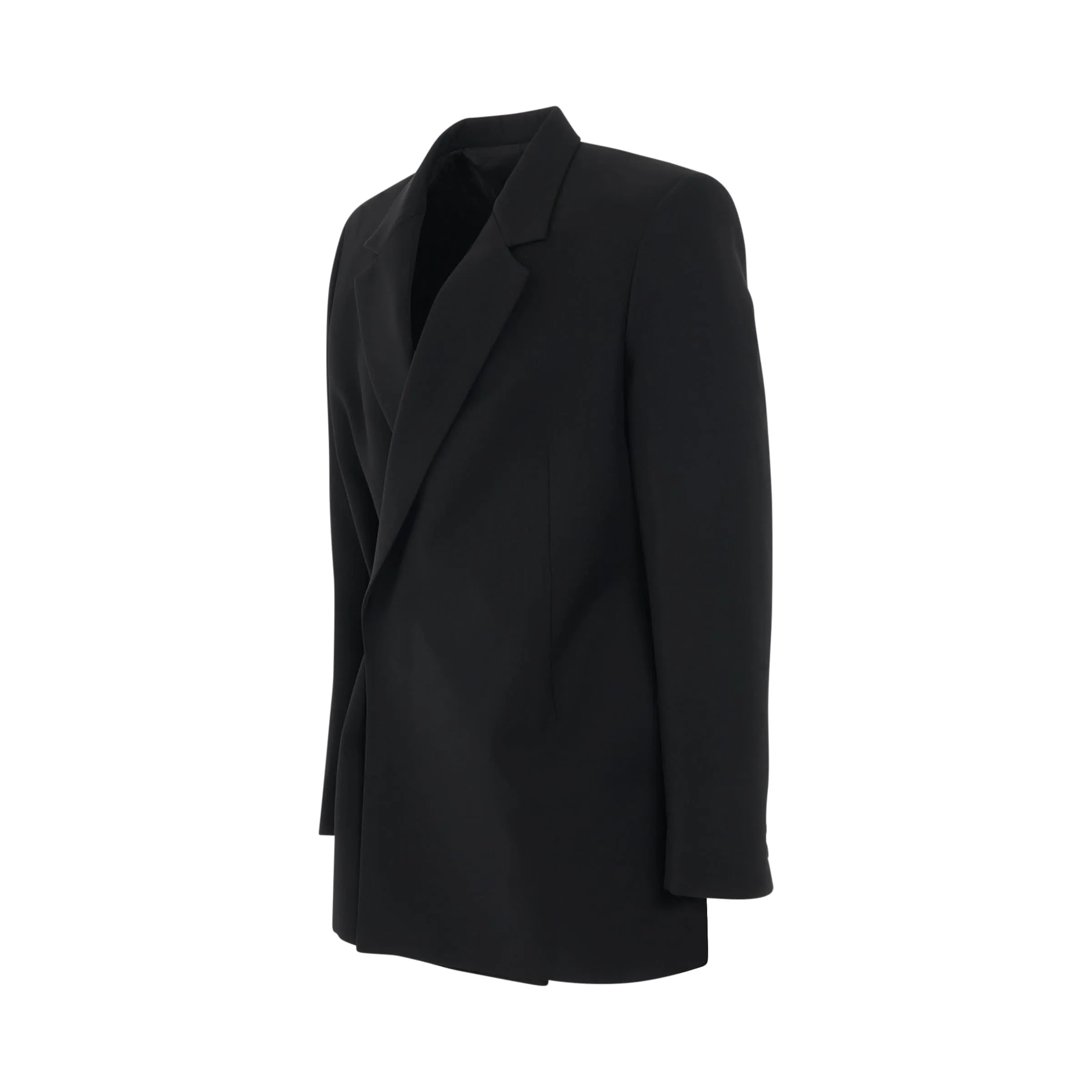 Egonic Double Breasted Jacket in Black