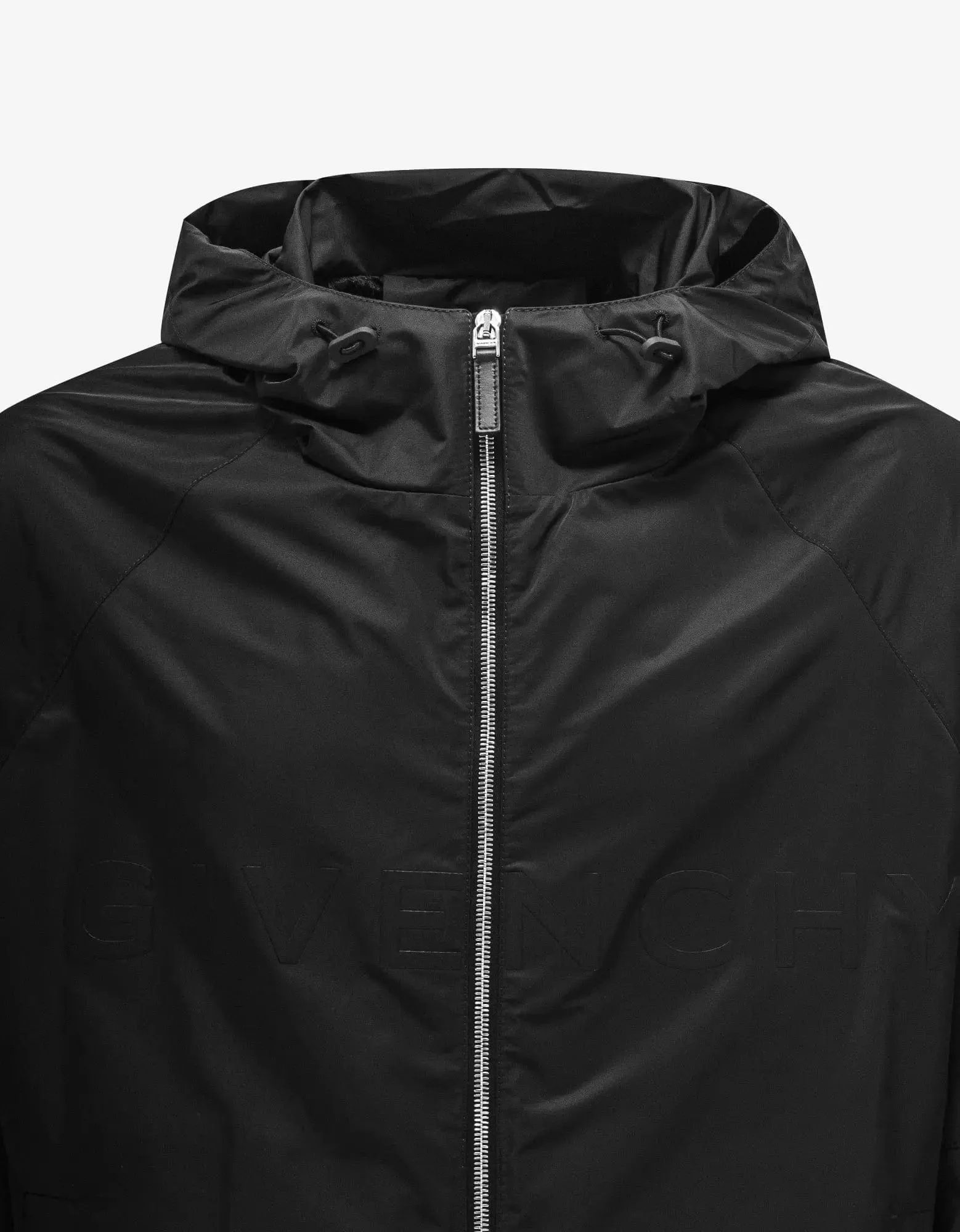 Givenchy Black Logo Nylon Windbreaker