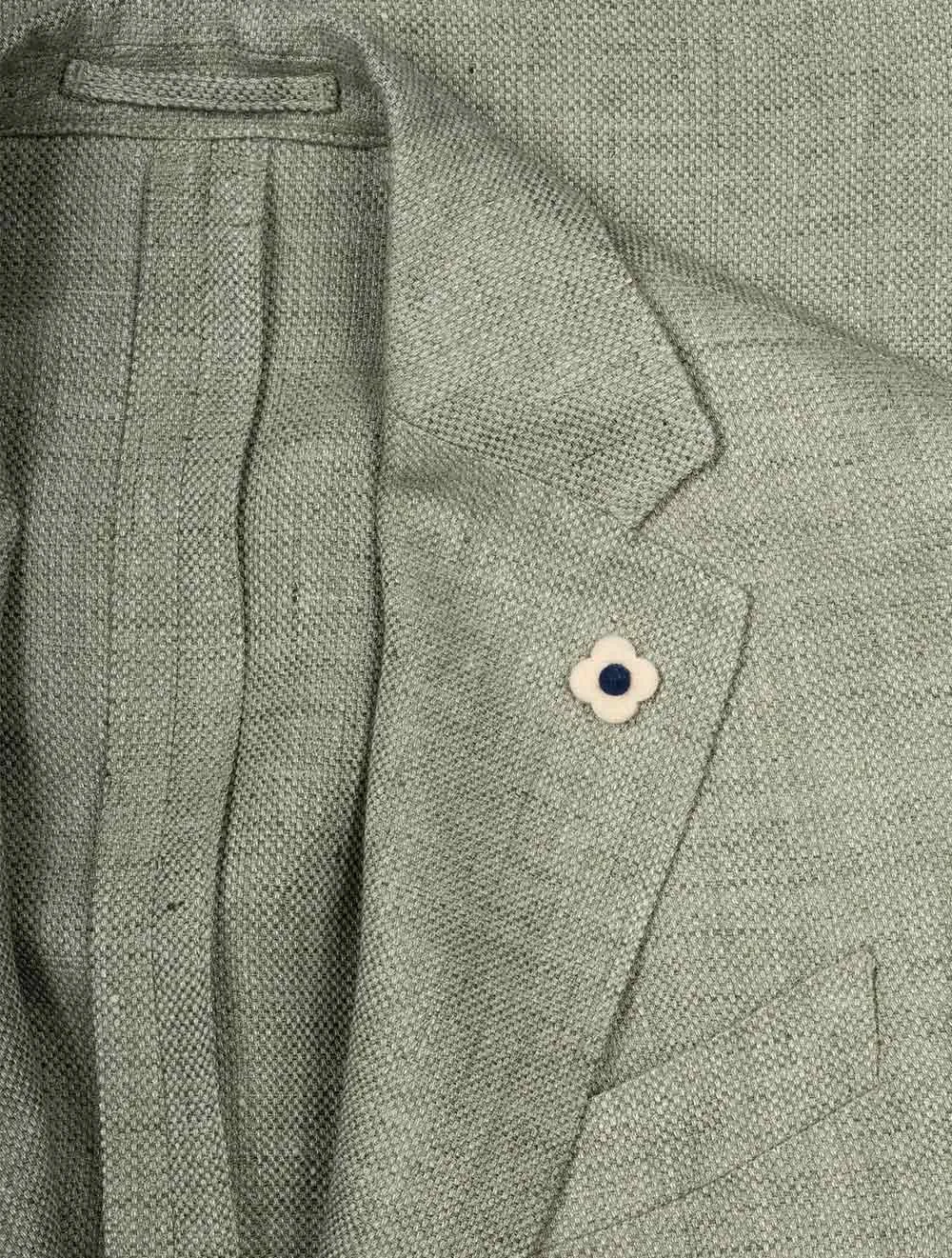 Linen Mix Sport Jacket Green