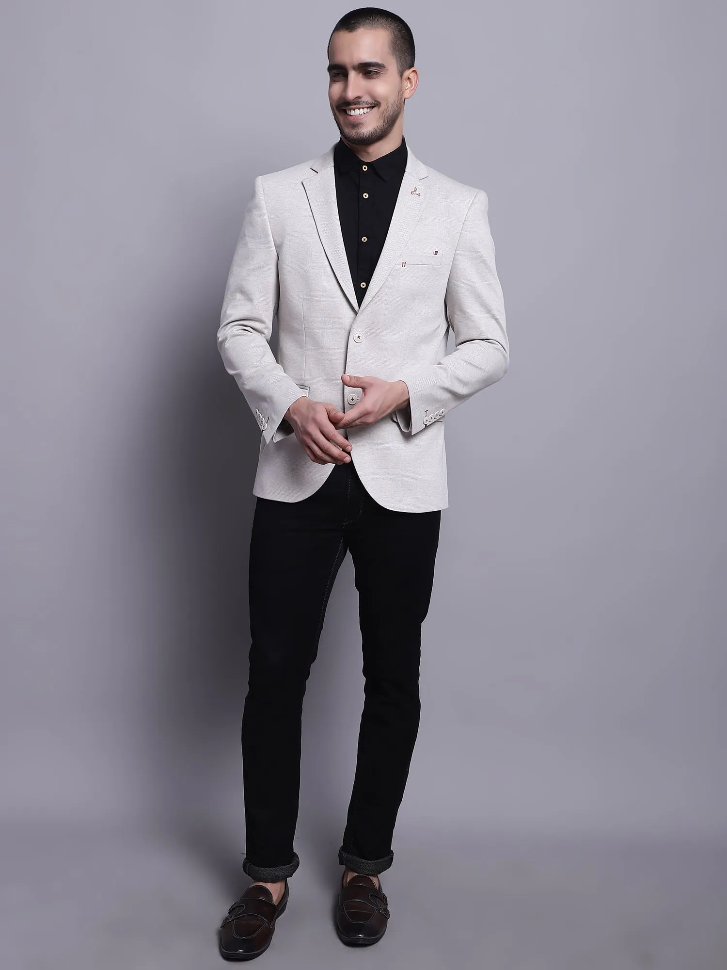 Men Beige Blazer