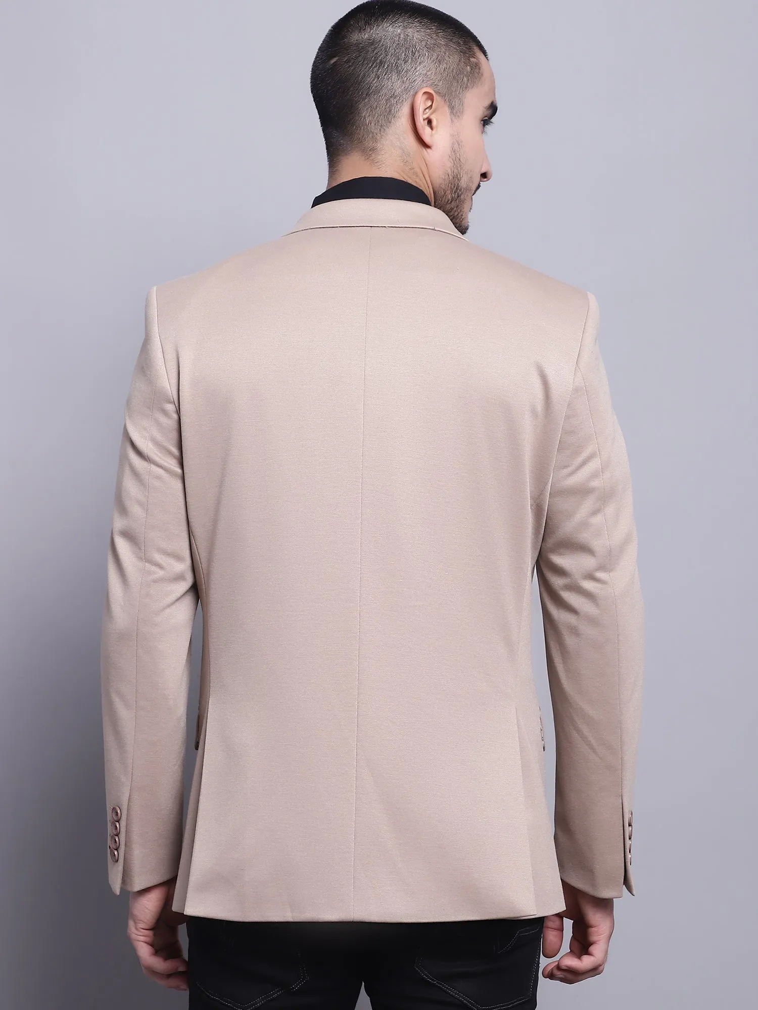 Men Beige Casual Blazer