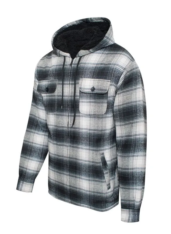 Men's Flannel Sherpa Lining Jacket