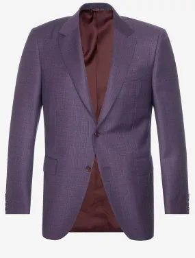 Micro Pattern Jacket Plum