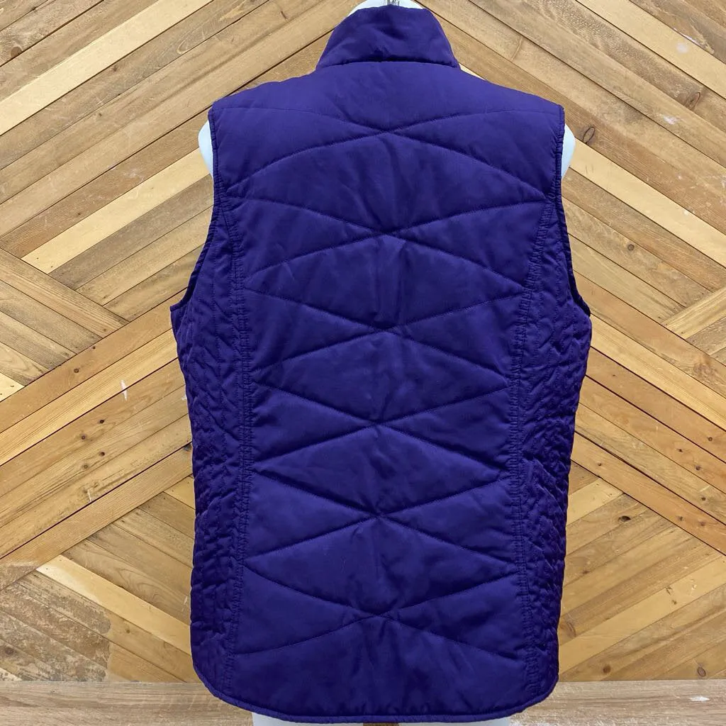 Northern Reflections- Quilted Vest : Purple -women-XL