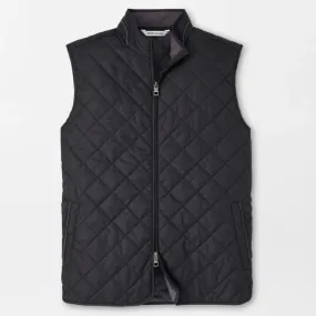 PETER MILLAR ESSEX QUILTED VEST BLACK