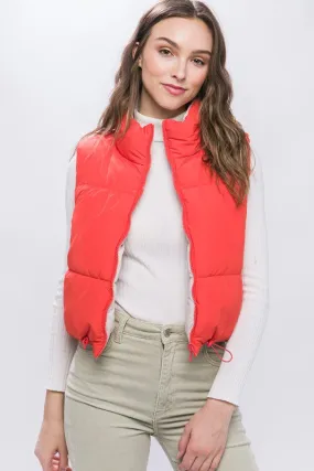 Reversible Cropped Puffer Vests - 4 Colors!