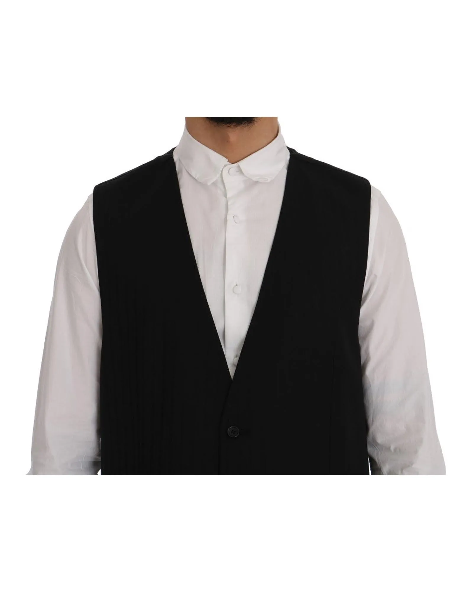 Single Breasted Wool Waistcoat