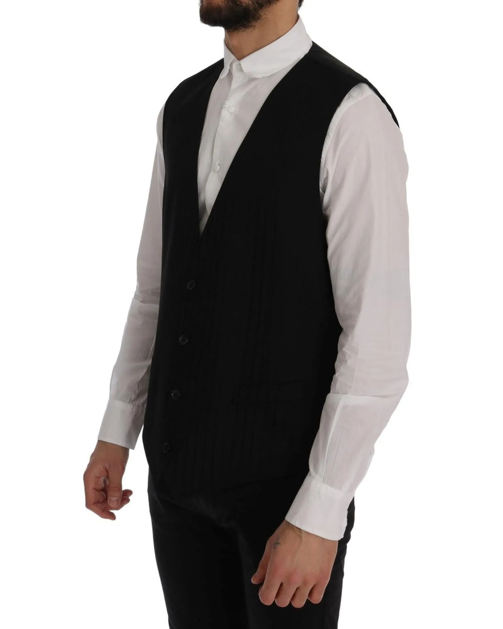 Single Breasted Wool Waistcoat