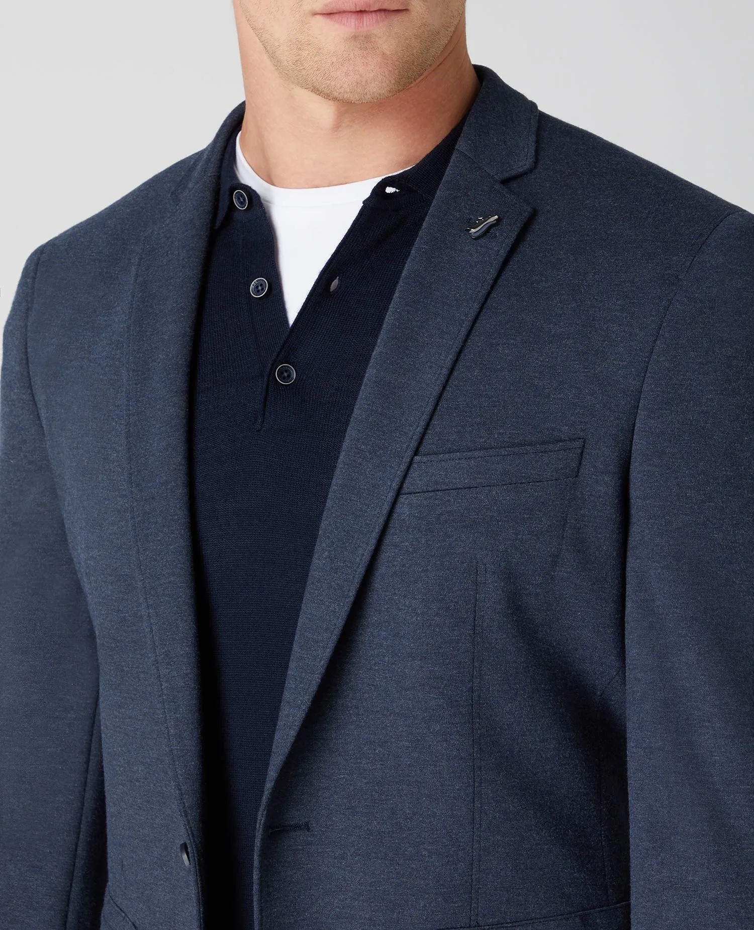 Slim Fit Cotton-Blend Stretch Jacket