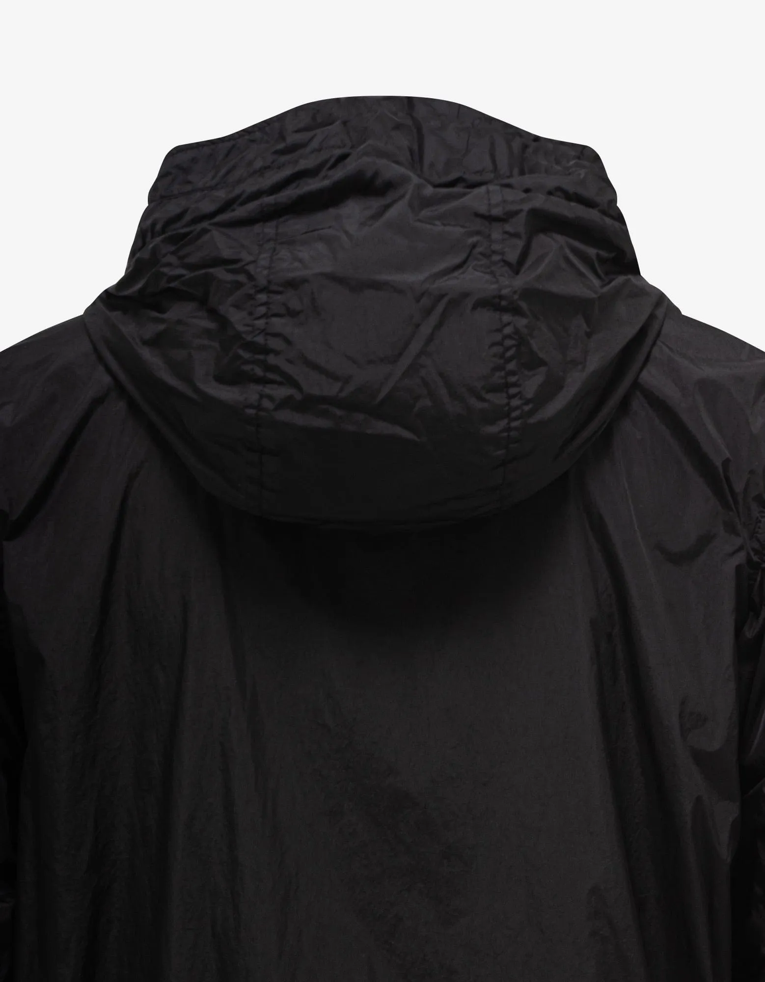 Stone Island Garment Dyed Crinkle Reps NY Black Windbreaker