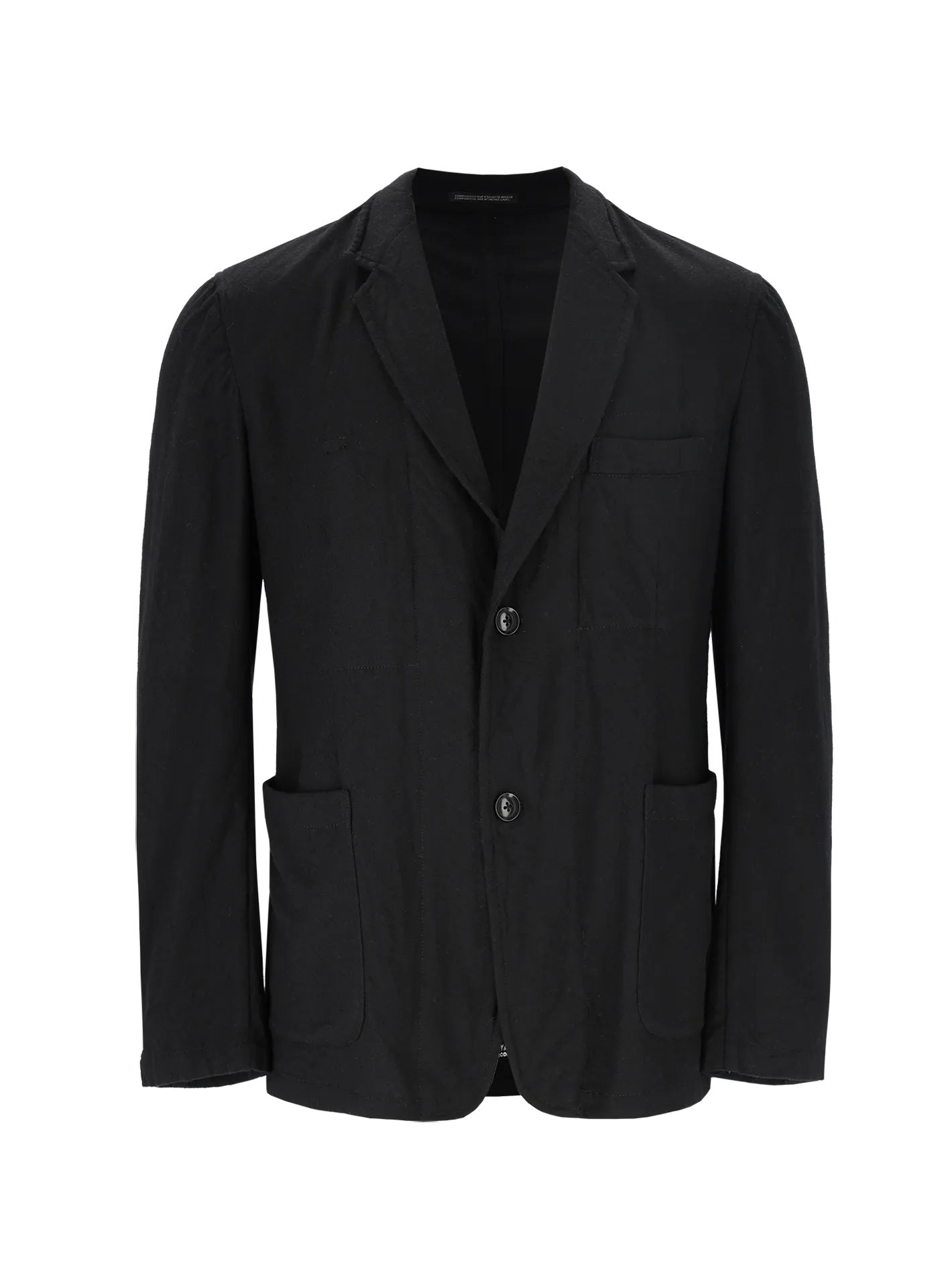 unstructured single-breasted blazer